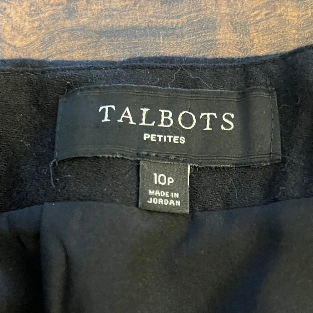Talbots Elegant Black Pencil Skirt